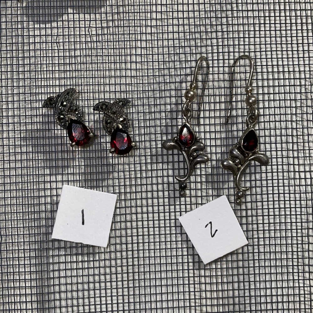 Vintage Red earrings - more in my closet